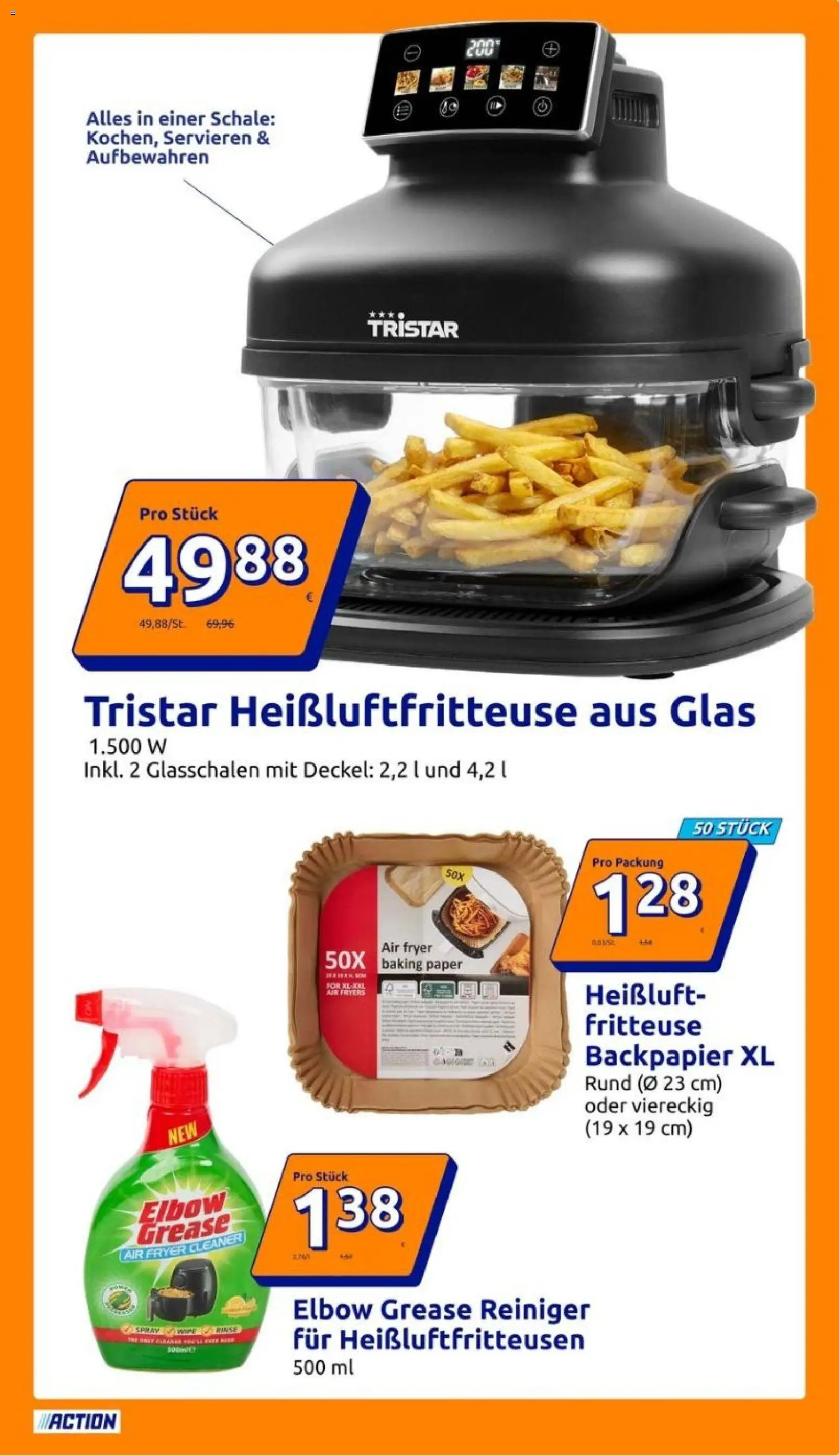 Vorschau von dem Prospekt des Geschäftes Action, gültig ab dem 21.10.2026 - Heißluftfritteuse, Fritteuse