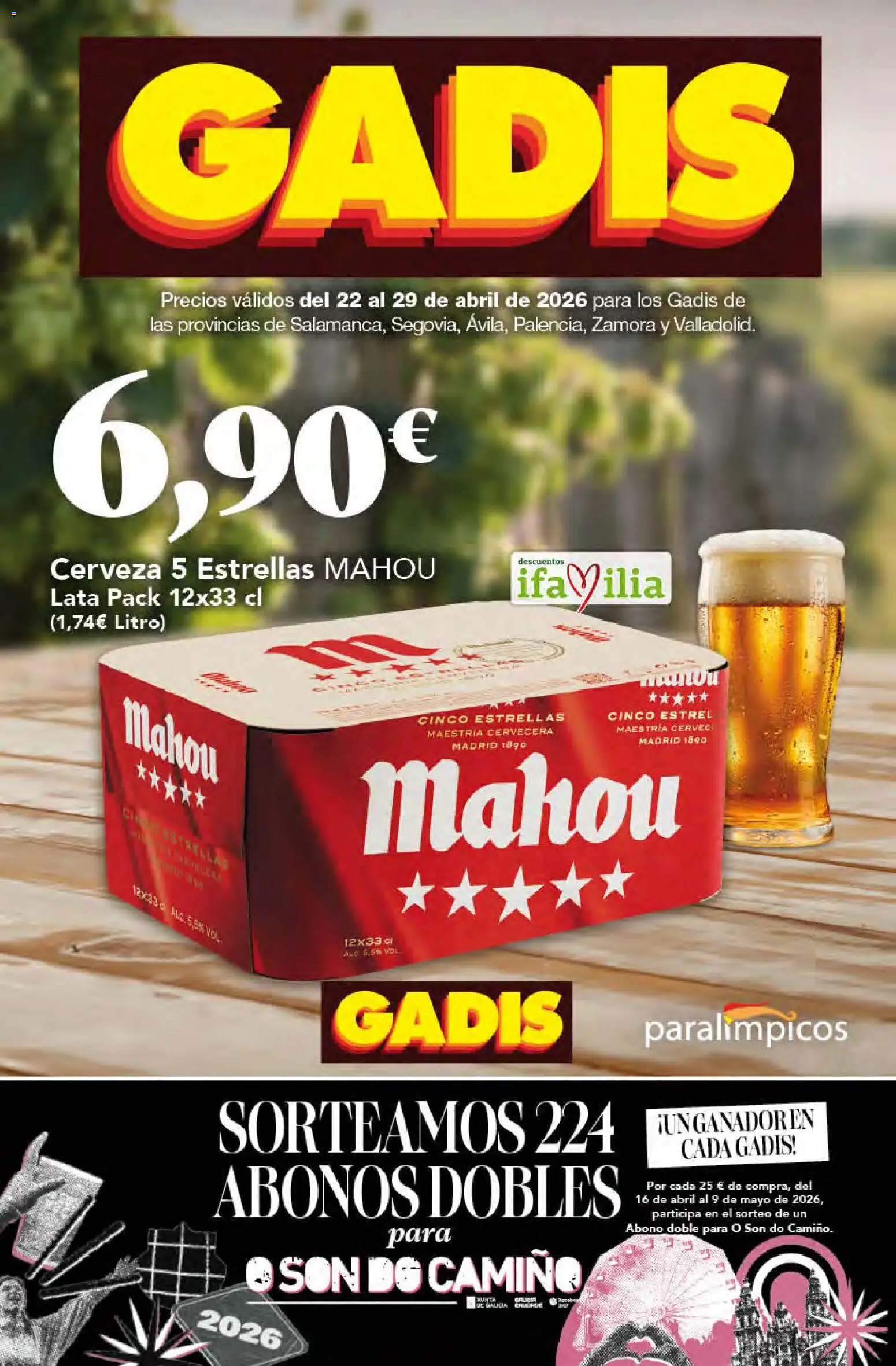 Vista previa del folleto de la tienda Gadis válido desde el 22/04/2026 - Cerveza