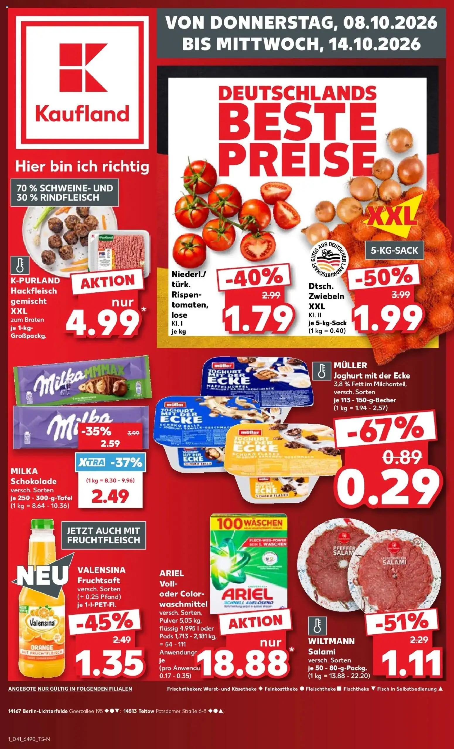 Vorschau von dem Prospekt des Geschäftes Kaufland, gültig ab dem 08.10.2026