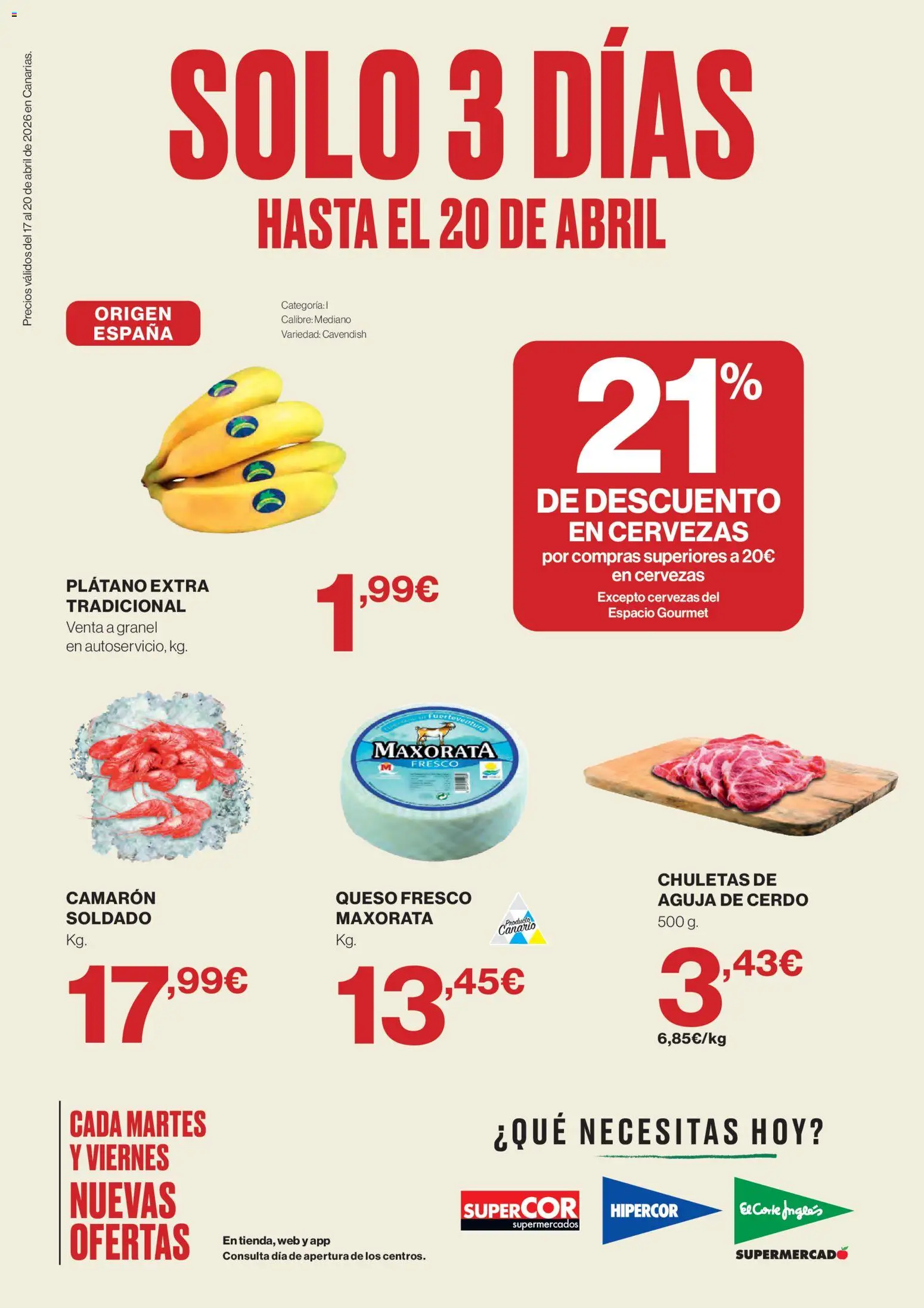 Vista previa del folleto de la tienda Supercor válido desde el 17/04/2026 - Queso, Cerdo, Queso fresco