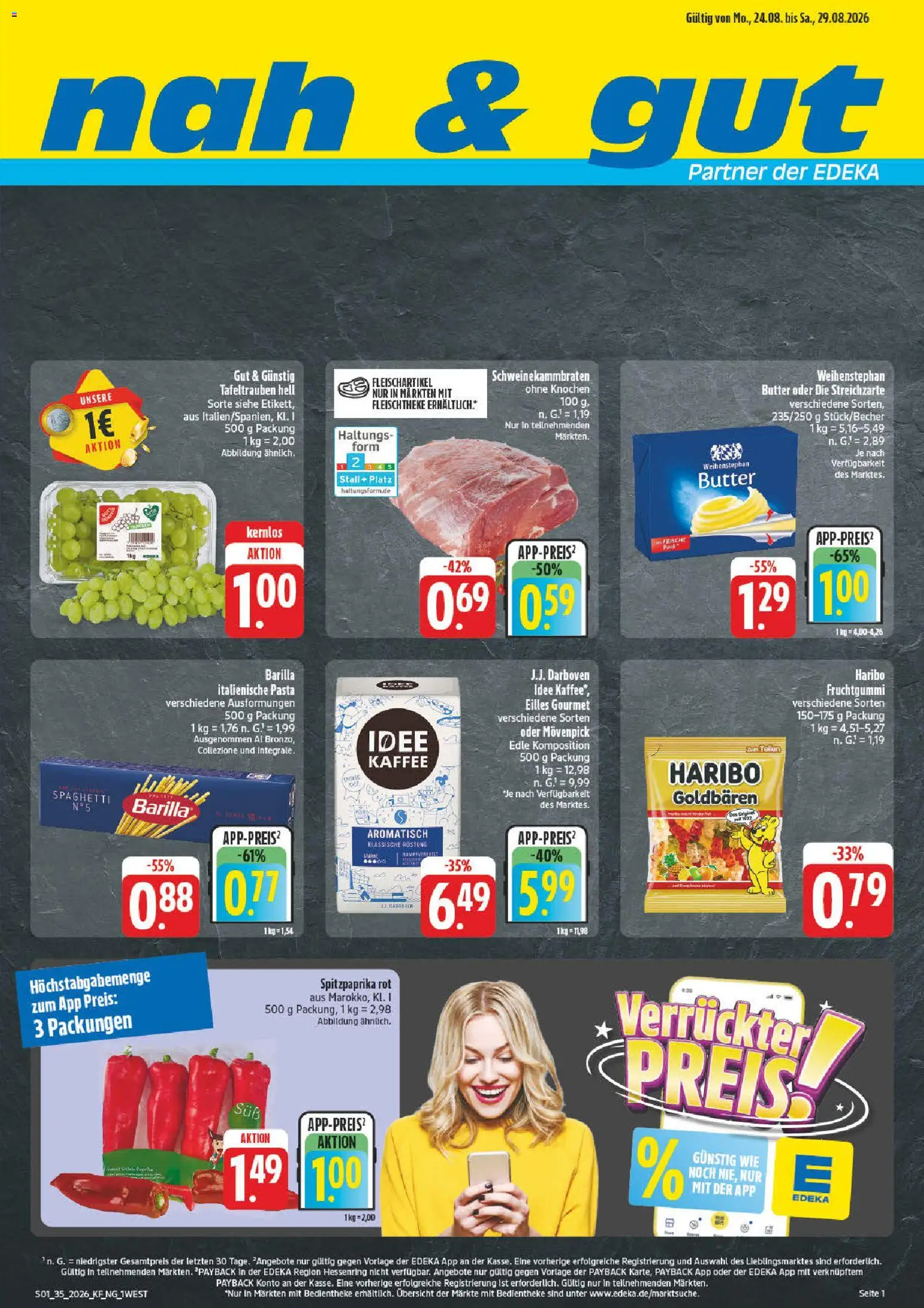 Vorschau von dem Prospekt des Geschäftes nah & gut, gültig ab dem 24.08.2026