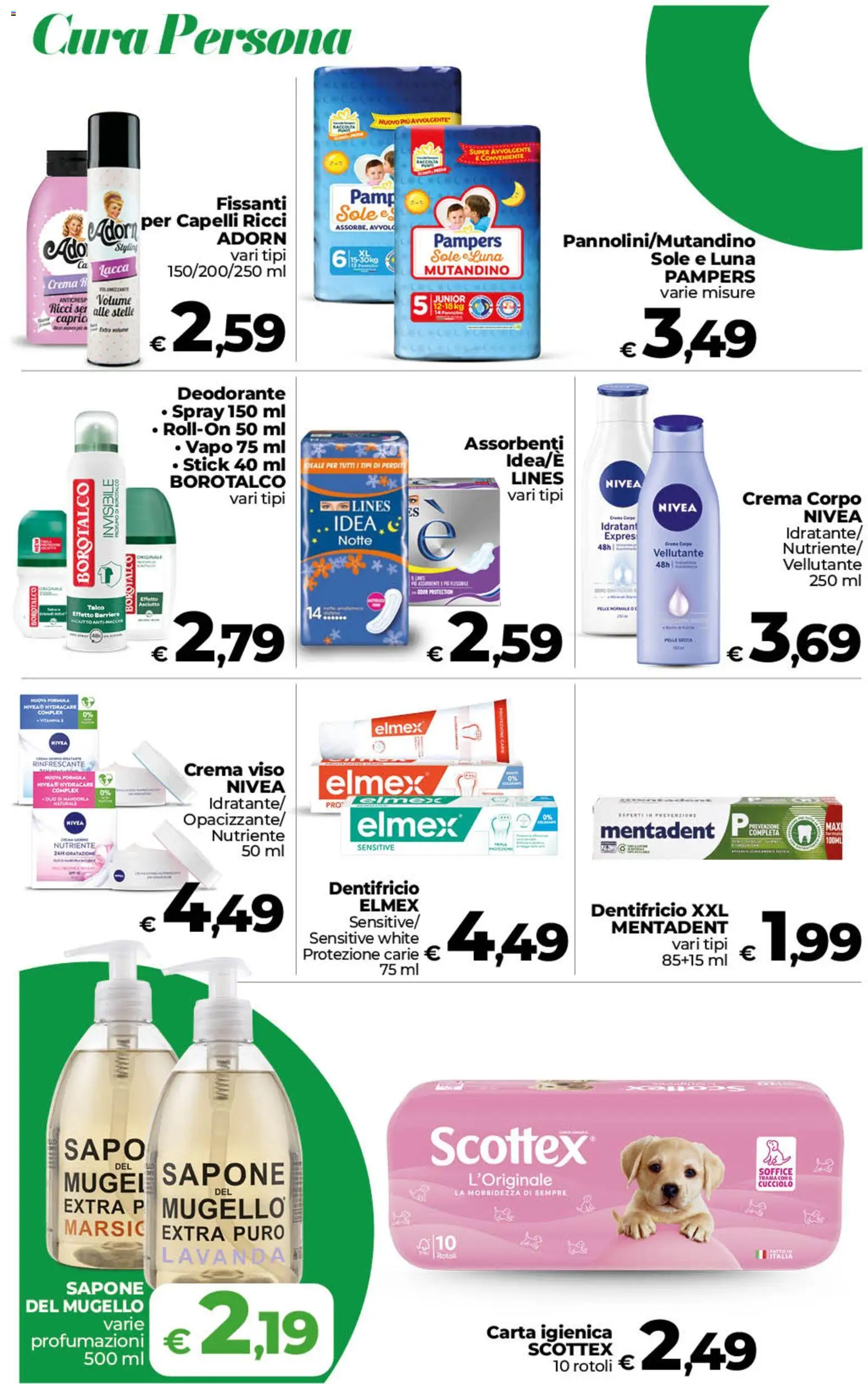 Anteprima dell'opuscolo COOP volantino inCoop Sicilia dal negozio COOP valido da 23/10/2026 - Crema, Profumo, Carta igienica, Pampers, Talco, Sapone, Assorbenti, Caprio