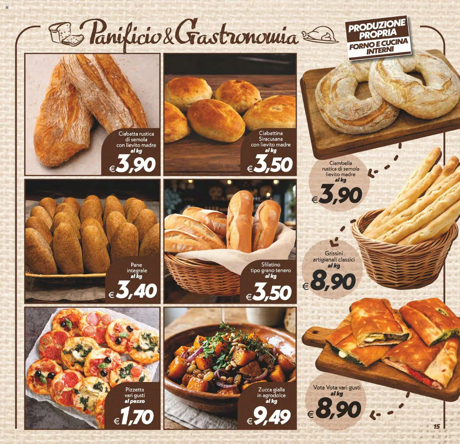 Anteprima dell'opuscolo SuperConveniente volantino Misterbianco dal negozio SuperConveniente valido da 23/10/2026 - Forno, Pane, Zucca, Ciambella, Lievito, Semola, Grissini