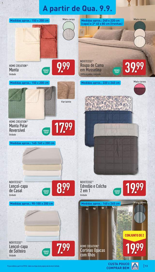 Novo folheto Aldi a partir de 07/09