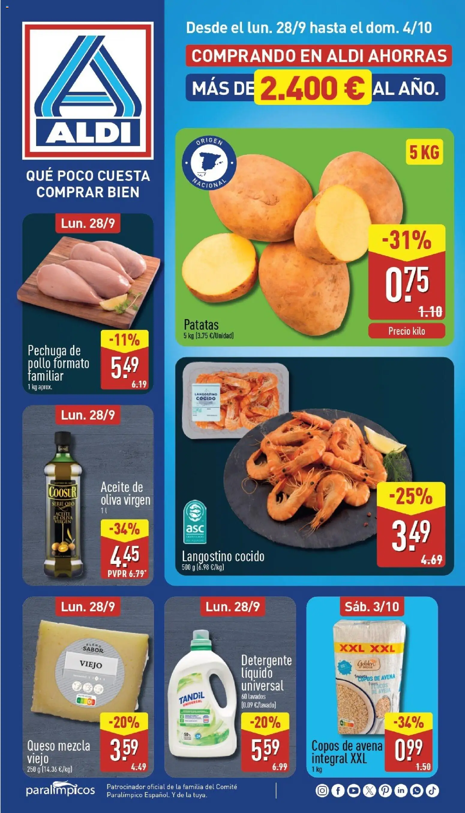 Vista previa del folleto de la tienda Aldi válido desde el 28/09/2026 