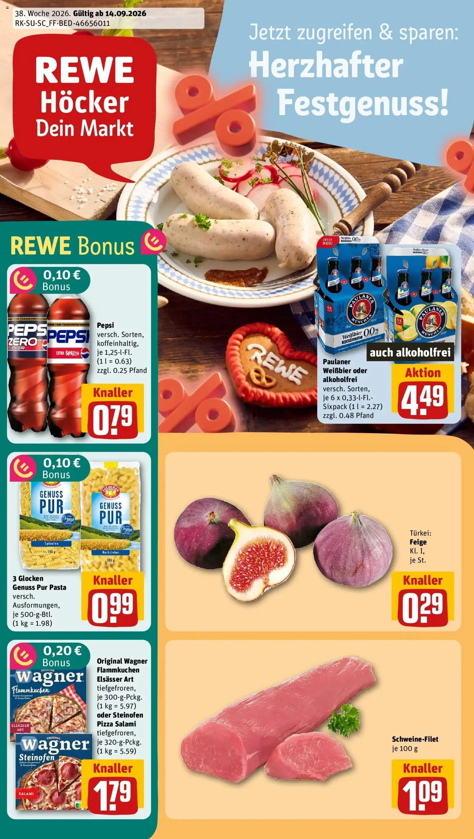 Vorschau von dem Prospekt des Geschäftes Rewe, gültig ab dem 14.09.2026