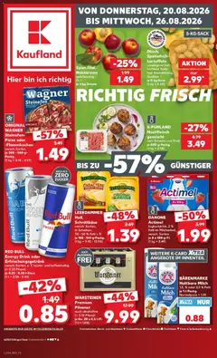 Vorschau von dem Prospekt des Geschäftes Kaufland, gültig ab dem 20.08.2026