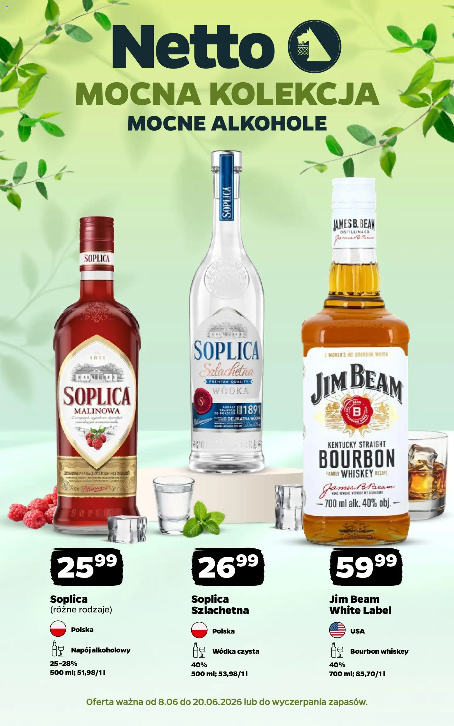 Pogląd gazetki "Netto gazetka - Alkohole mocne" ze sklepu Netto ważnej od 08.06.2026