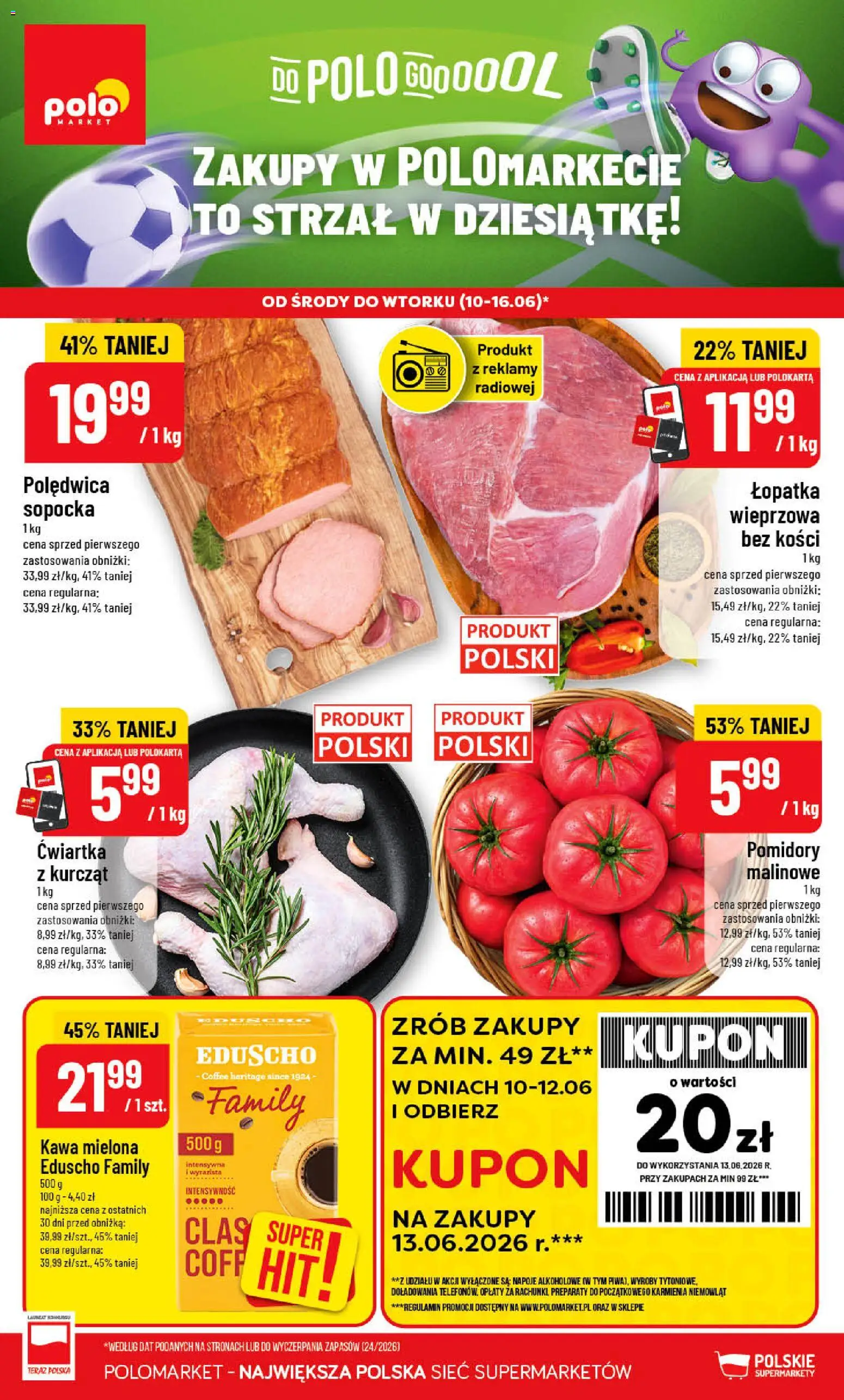 Pogląd gazetki "POLOmarket gazetka" ze sklepu POLOmarket ważnej od 10.06.2026