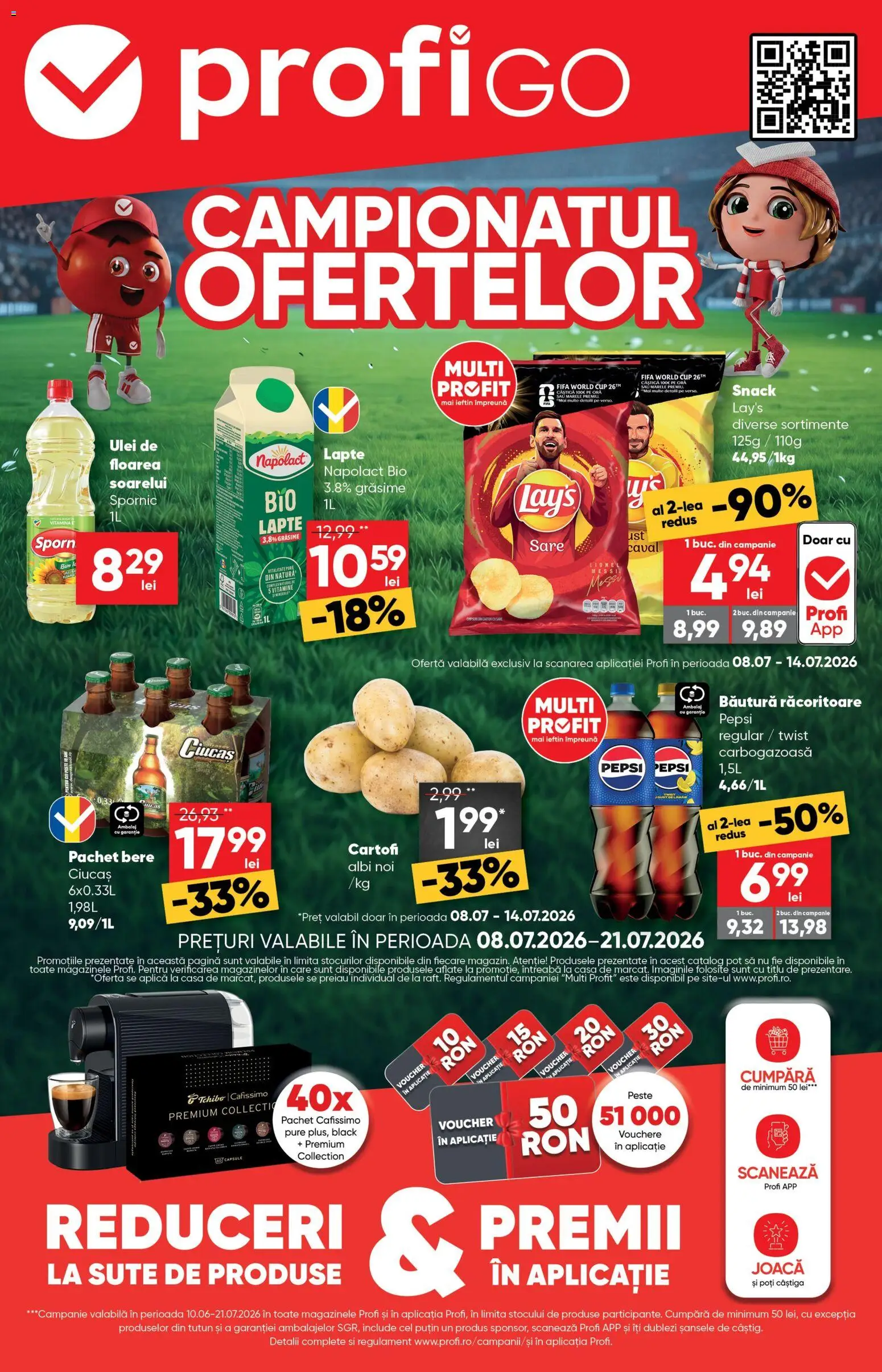 Previzualizarea de cataloage: Profi Profi Catalog Go valabil de la 08.07.2026 - Black, Bere, Floarea Soarelui, Pește, Cartofi, Sare, Bio, Bautura racoritoare