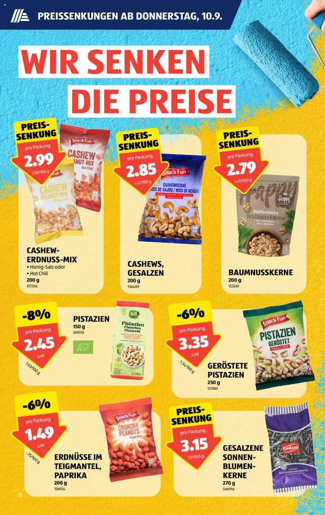 Neue Aldi Aktionen ab 10.09.