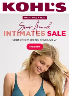 Preview of Kohl's weekly ads valid from 08/17/2026