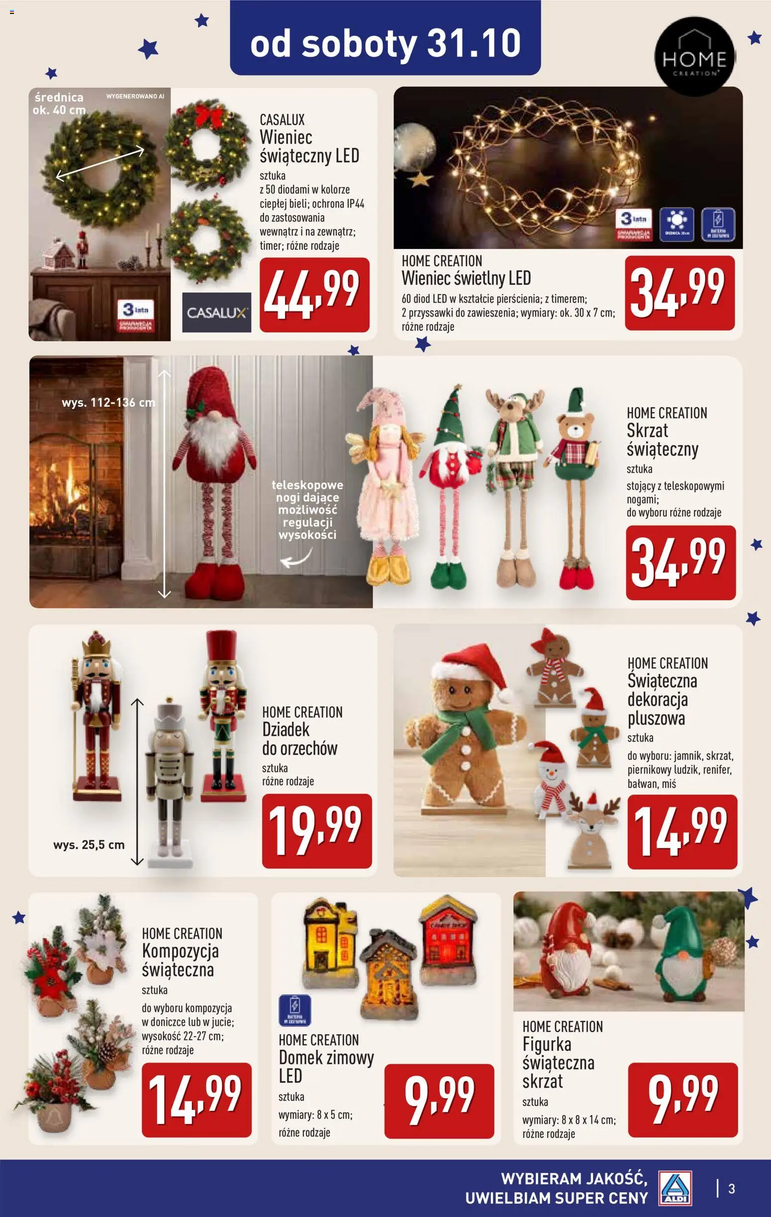 Pogląd gazetki "Aldi gazetka - Katalog dekoracyjny" ze sklepu Aldi ważnej od 28.10.2026 - Wieniec