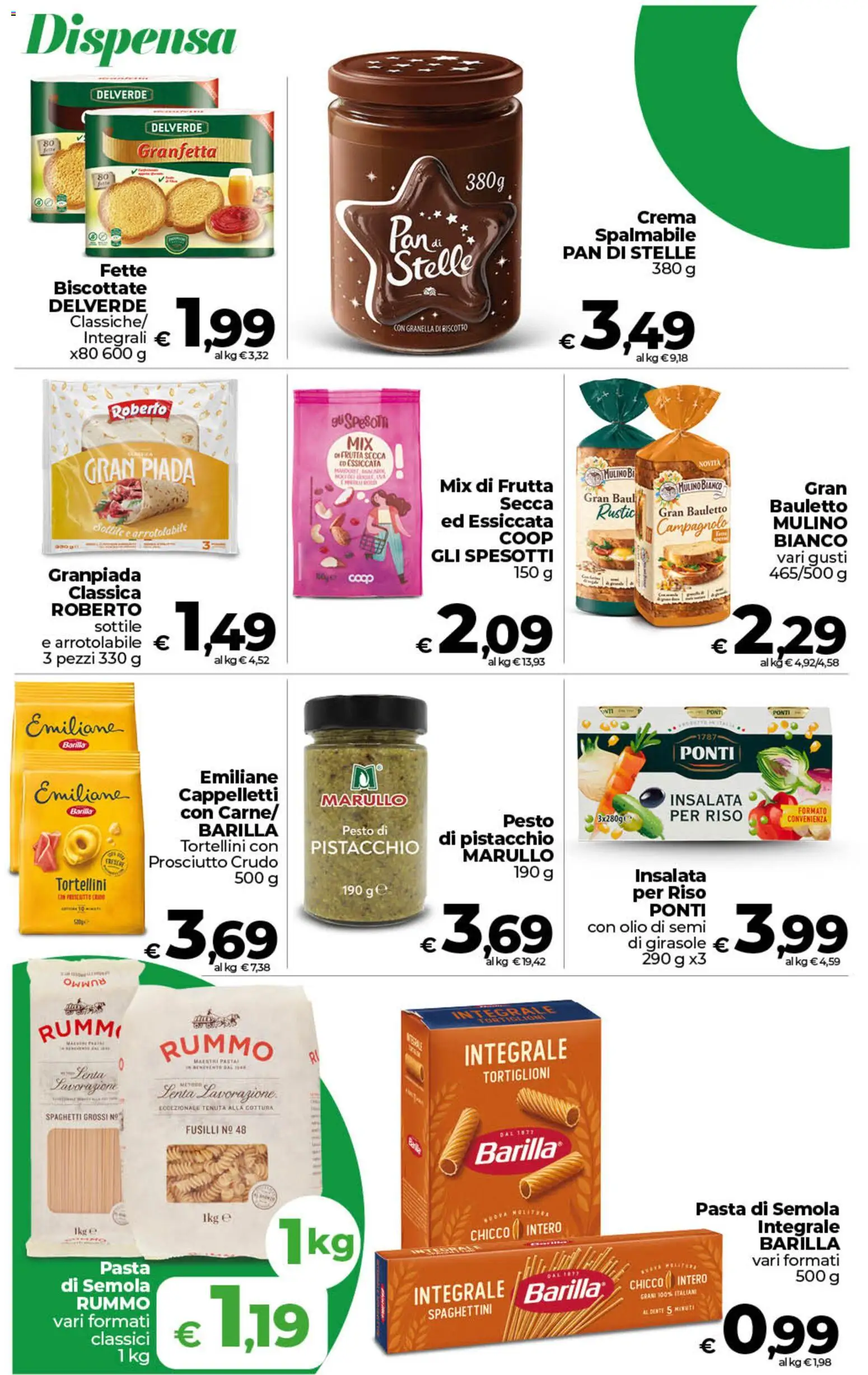 Anteprima dell'opuscolo COOP volantino inCoop Sicilia dal negozio COOP valido da 01/09/2026 - Pasta, Spaghetti, Olio, Riso, Prosciutto, Fusilli, Tortiglioni, Rummo