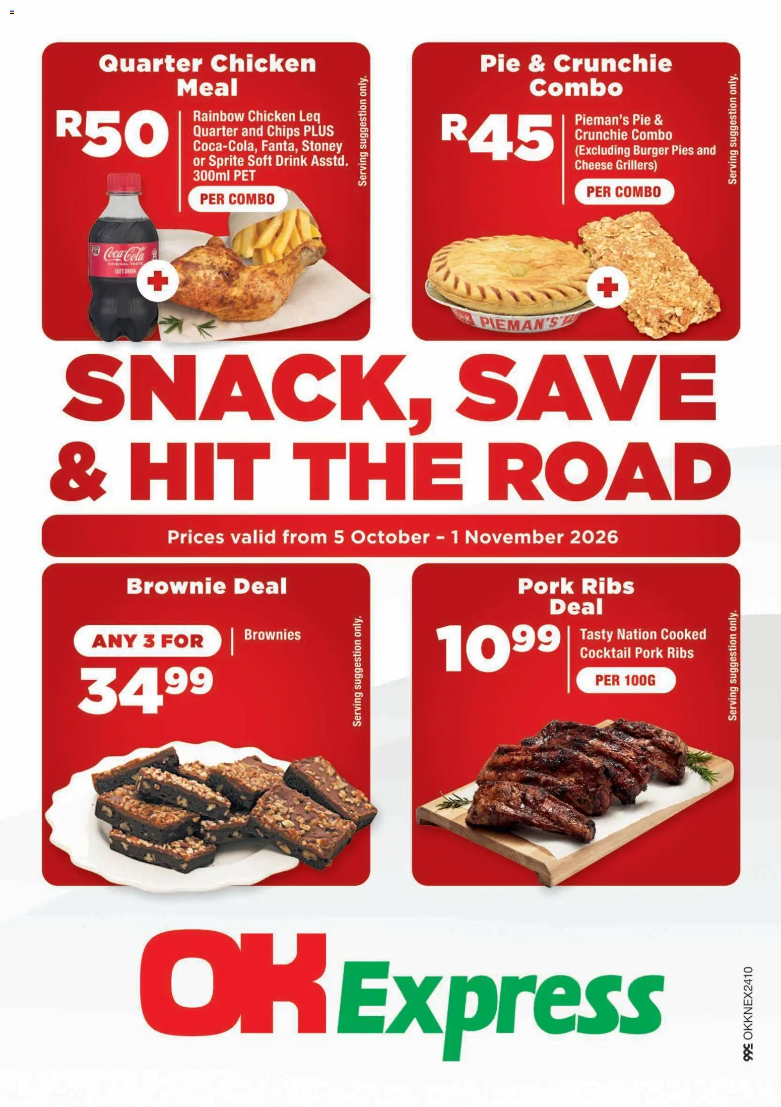 Preview of OK Foods flyer valid from 05/10/2026 - Chicken, Cheese, Chips, Ribs, Pork, Sprite, Pork ribs, Stoney