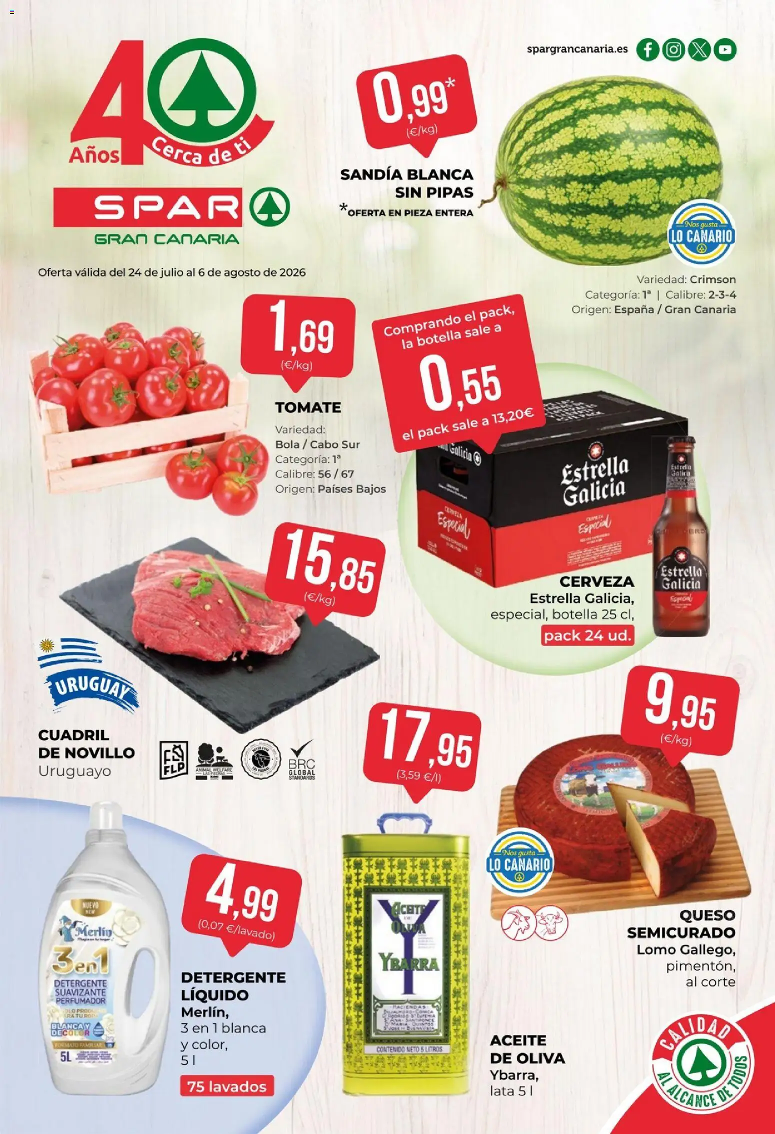 Vista previa del folleto de la tienda Spar válido desde el 24/07/2026 