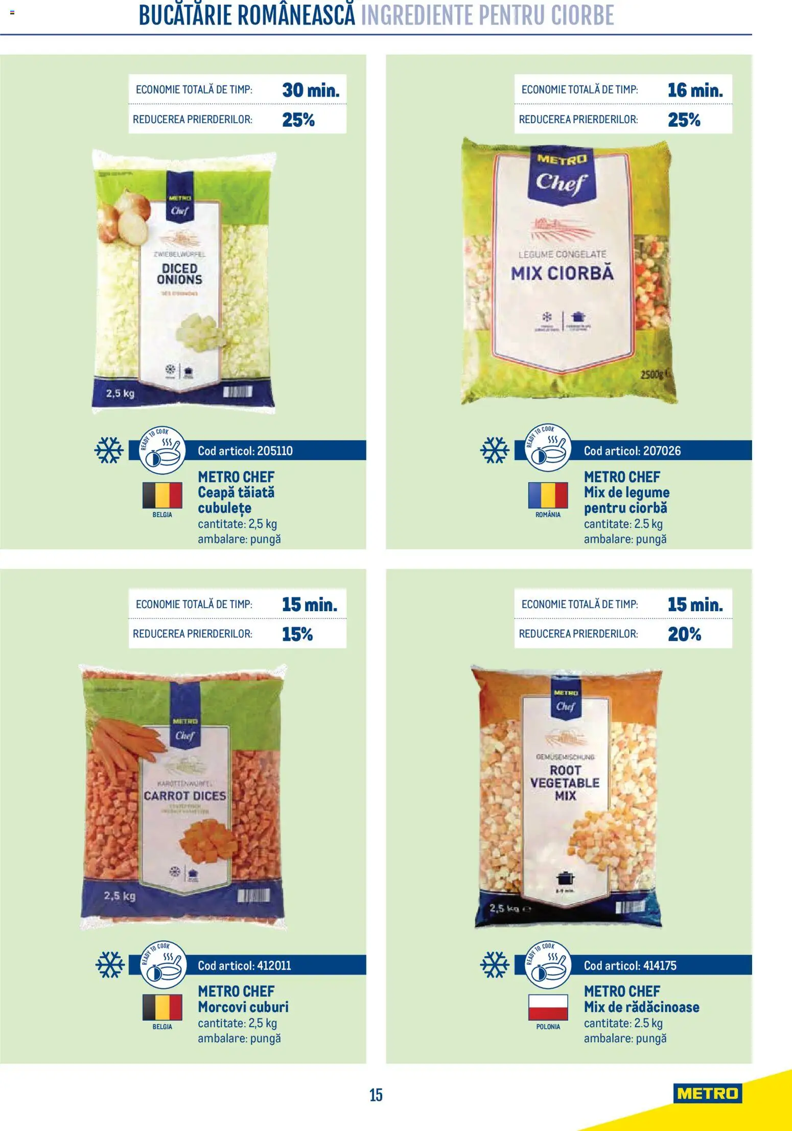 Previzualizarea de cataloage: Metro Metro Catalog Smart Chef valabil de la 21.04.2026 - Ciorba, Bucătărie, Legume, Ceapă, Morcovi, Pungă