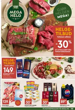 Forhåndsvis Coop Mega Mega Helg fra butikk Coop Mega gyldig fra 09/07/2026