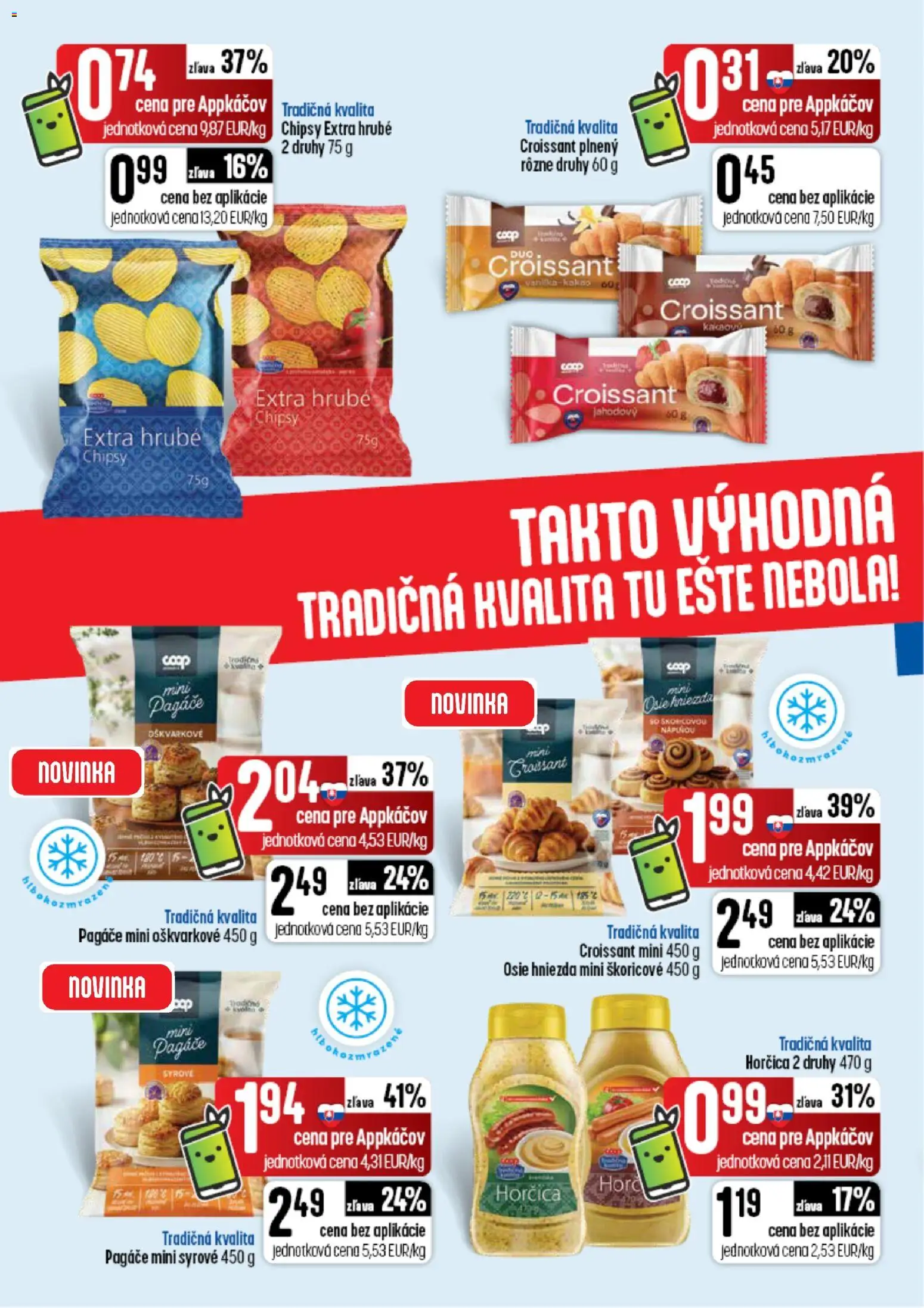Náhľad COOP Jednota letáku platného od 10.09.2026 - Croissant, Kakao, Horčica, Vanilka, Chipsy