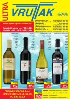 Pregled letka Vrutak Katalog trgovine Vrutak vrijedi od 12.10.2026