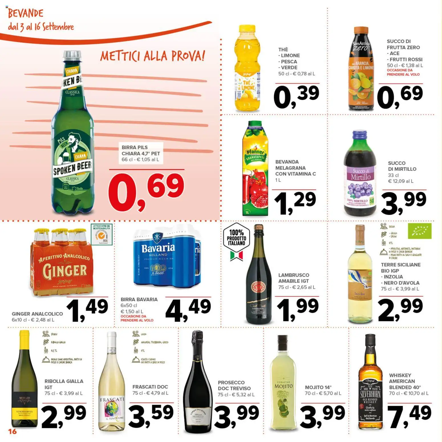 Anteprima dell'opuscolo Todis volantino Sicilia dal negozio Todis valido da 03/09/2026 - Pesce, Birra, Limone, Frutta, Pesca, Sugo, Carota, Bevande