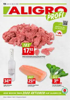 Vorschau des Merkblatts Aligro aktionen Chavannes, Matran, Genf, Sitten vom Shop Aligro gültig von 04.05.2026 bis 09.05.2026