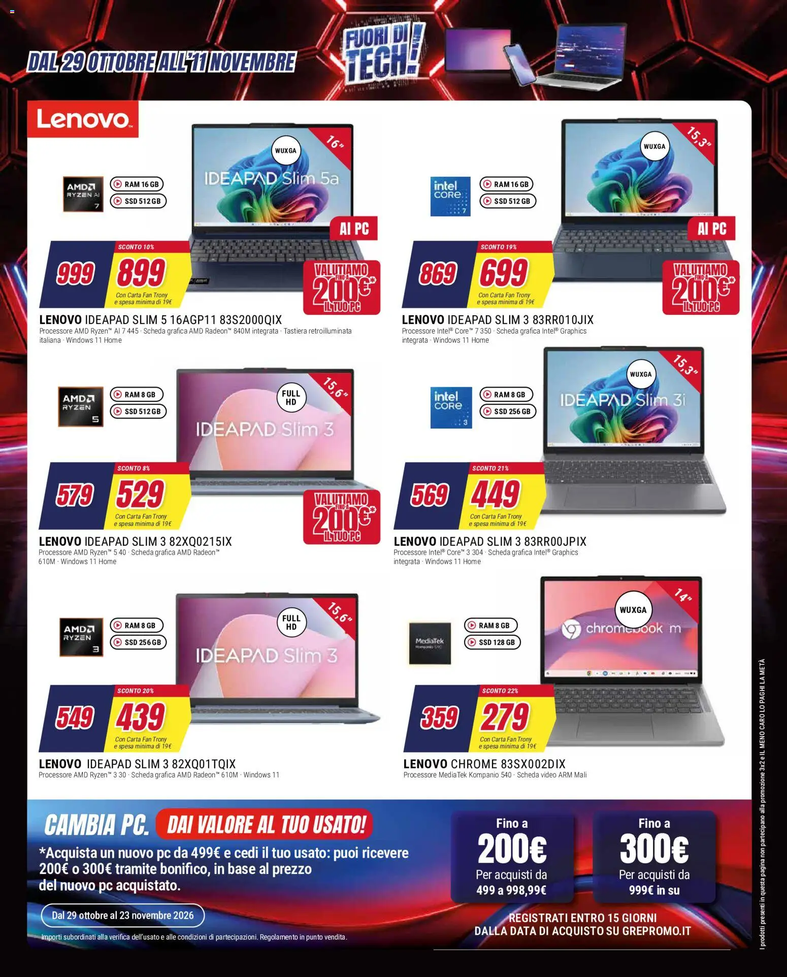 Anteprima dell'opuscolo Trony volantino dal negozio Trony valido da 29/10/2026