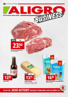 Vorschau des Merkblatts Aligro aktionen Business Chavannes, Matran, Genève, Sion vom Shop Aligro gültig von 24.08.2026 bis 29.08.2026