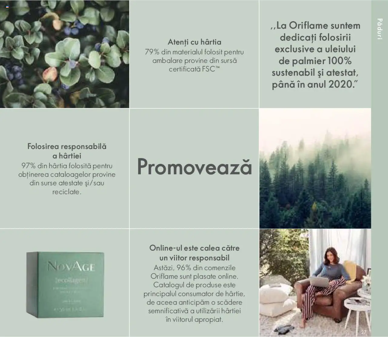 Previzualizarea de cataloage: Oriflame Catalog - Broșură Sustenabilitate valabil de la 25.10.2020