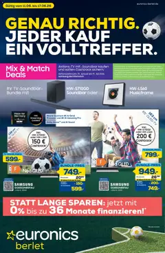 Vorschau von dem Prospekt des Geschäftes Euronics, gültig ab dem 11.06.2026