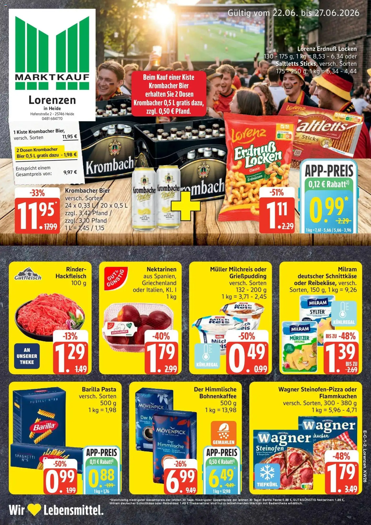 Vorschau von dem Prospekt des Geschäftes Marktkauf, gültig ab dem 22.06.2026