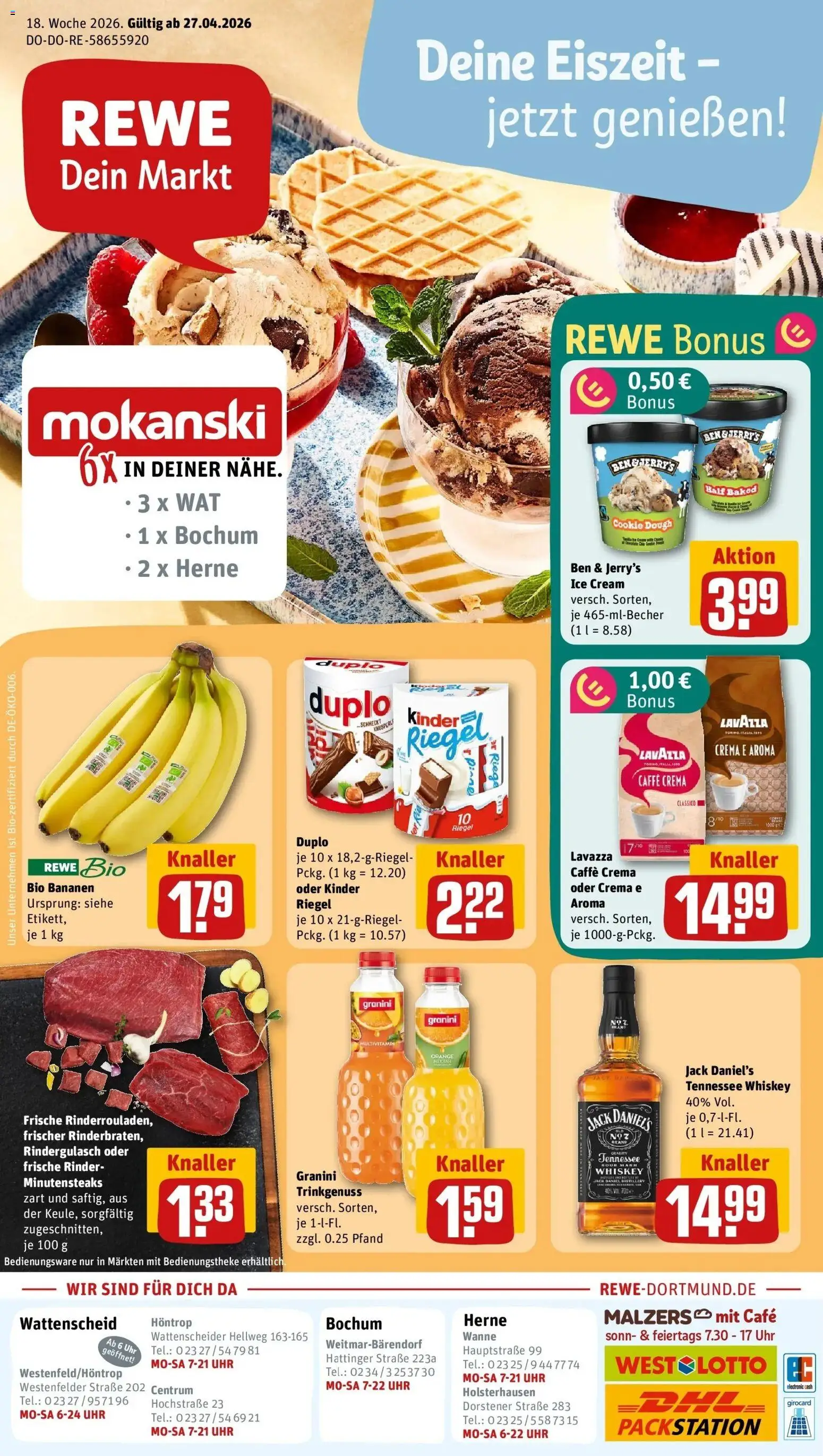 Vorschau von dem Prospekt des Geschäftes Rewe, gültig ab dem 27.04.2026