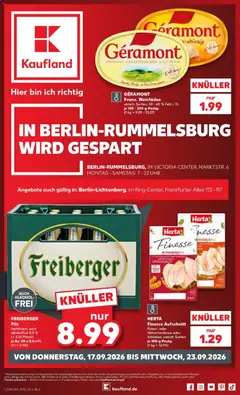 Vorschau von dem Prospekt des Geschäftes Kaufland, gültig ab dem 17.09.2026