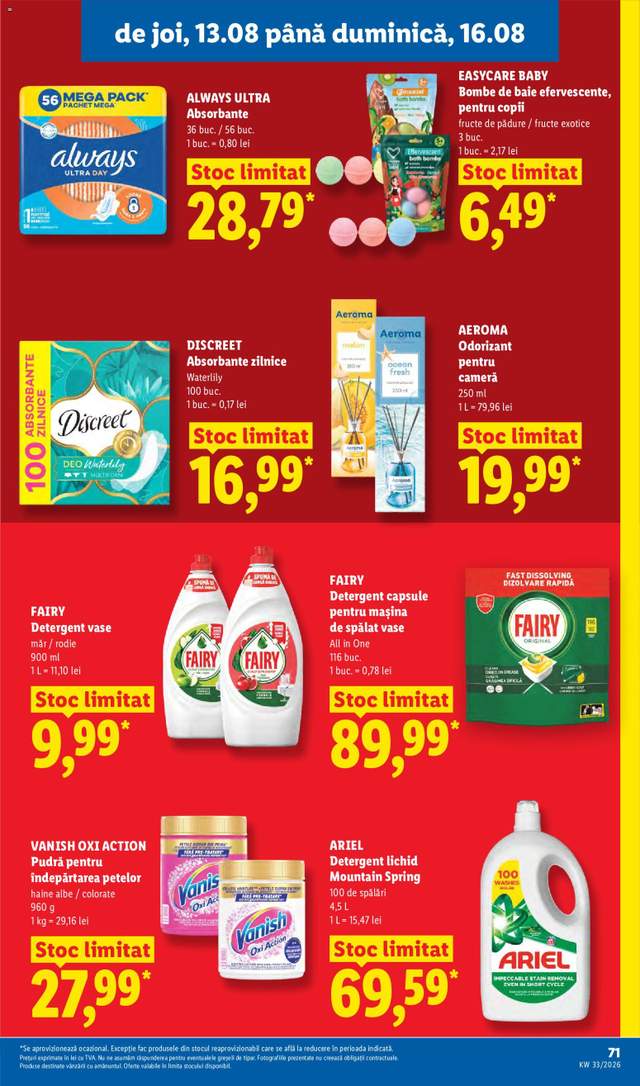 Noul catalog Lidl de la 10.08.