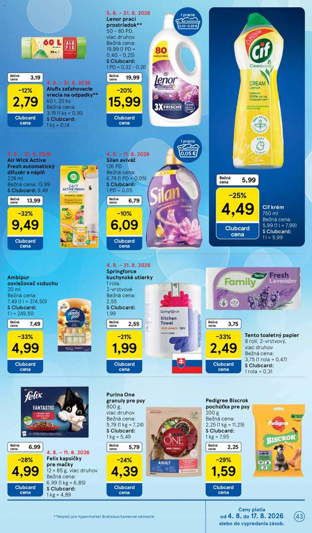 Nový Tesco leták od 05.08.