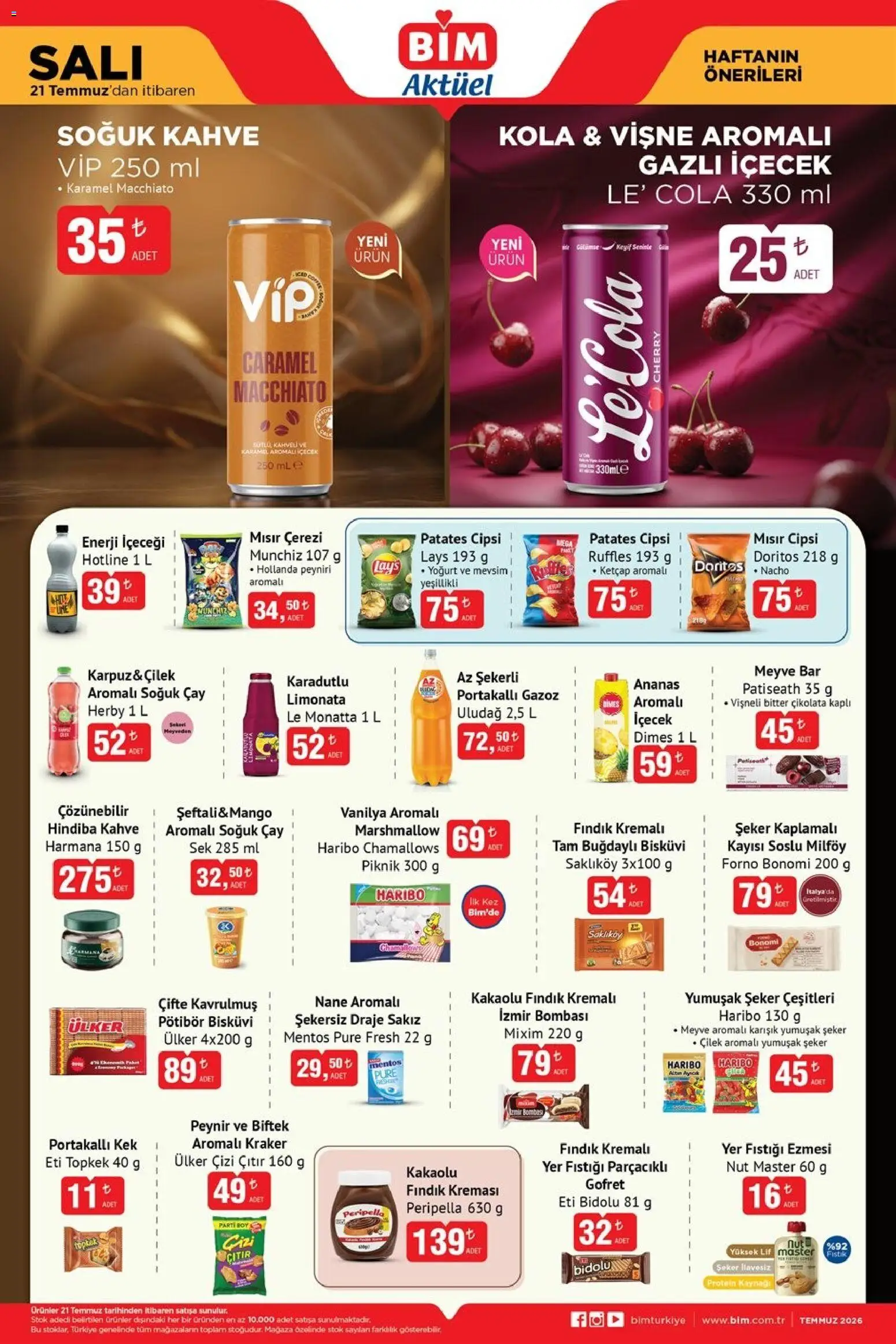 BİM BİM - Katalog Salı 21.07.2026 - Broşürünün önizlemesi
