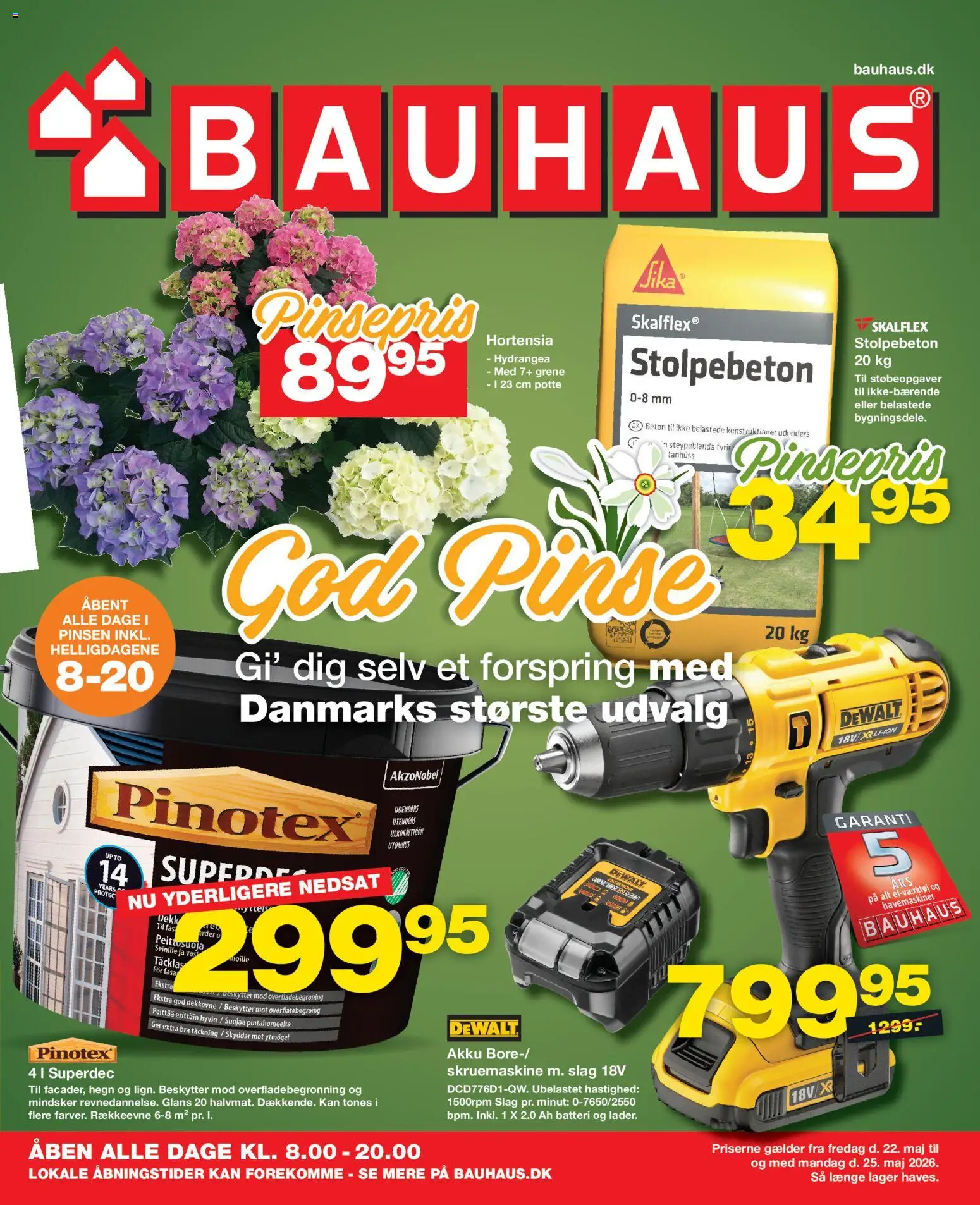 Eksempel på tilbudsavis Bauhaus - Tilbudsavis fra butik Bauhaus gyldig fra 22/05/2026
