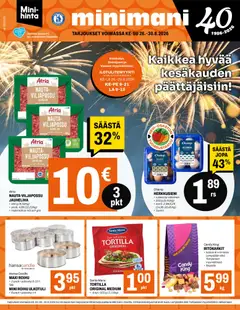 Kaupan Minimani Minimani tarjoukset esikatselu, voimassa 26/08/2026