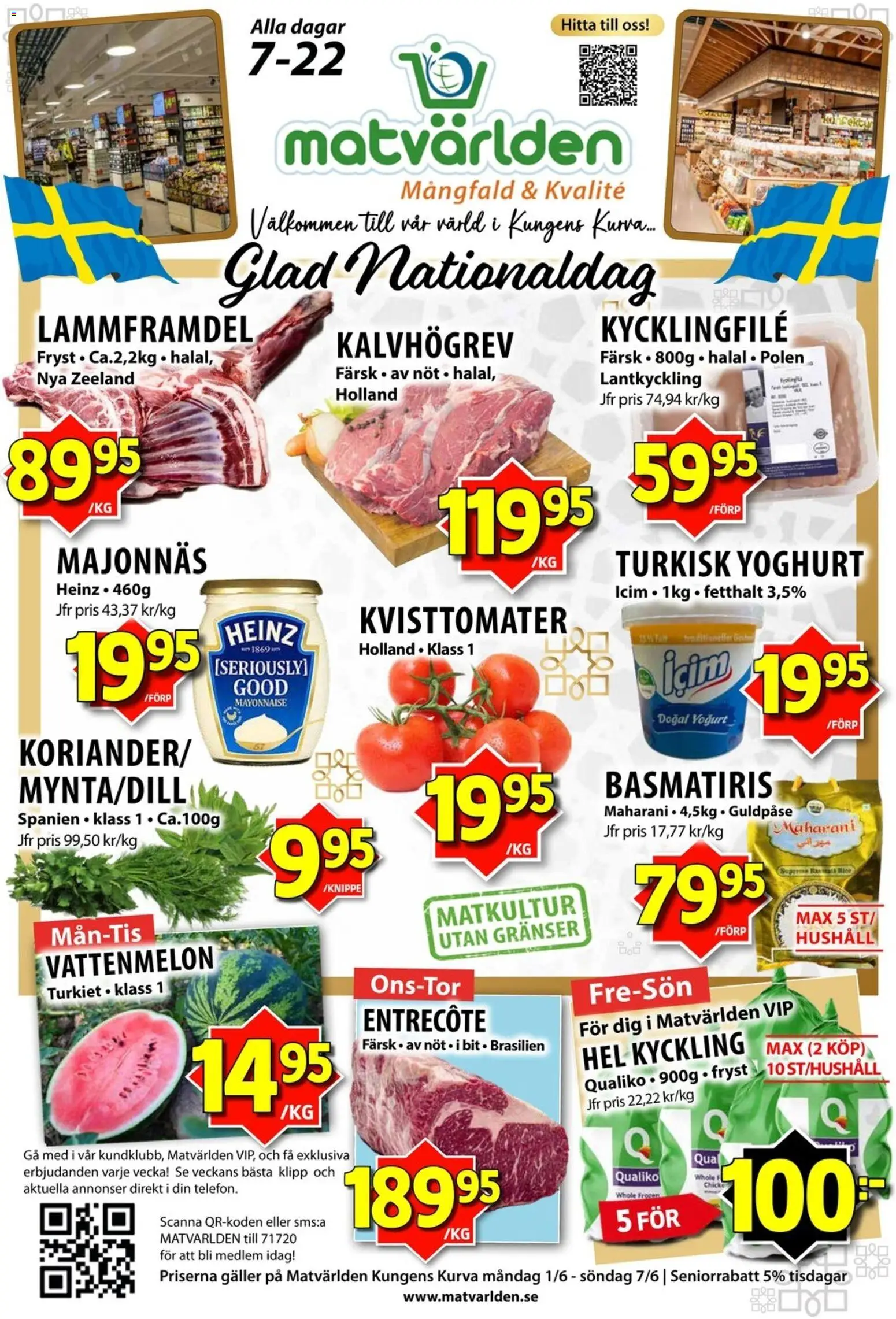 Förhandsgranska reklamblad Matvärlden erbjudanden från butik Matvärlden gäller från 01/06/2026