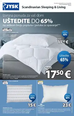 Pregled letka JYSK Katalog trgovine JYSK vrijedi od 30.09.2026