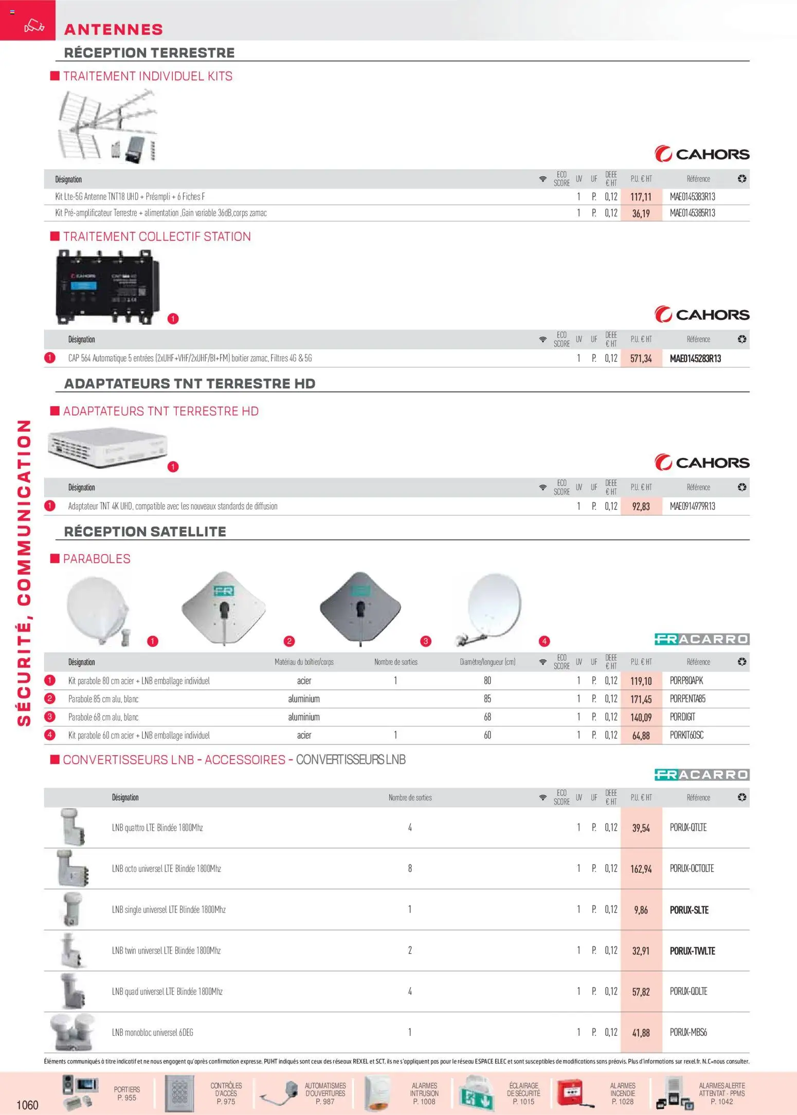 Prévisualisation de Brochure sécurité, communication du magasin Rexel formulaire valide 18/11/2025 - Cahors, Adaptateur, Satellite, Éclairage, Antenne