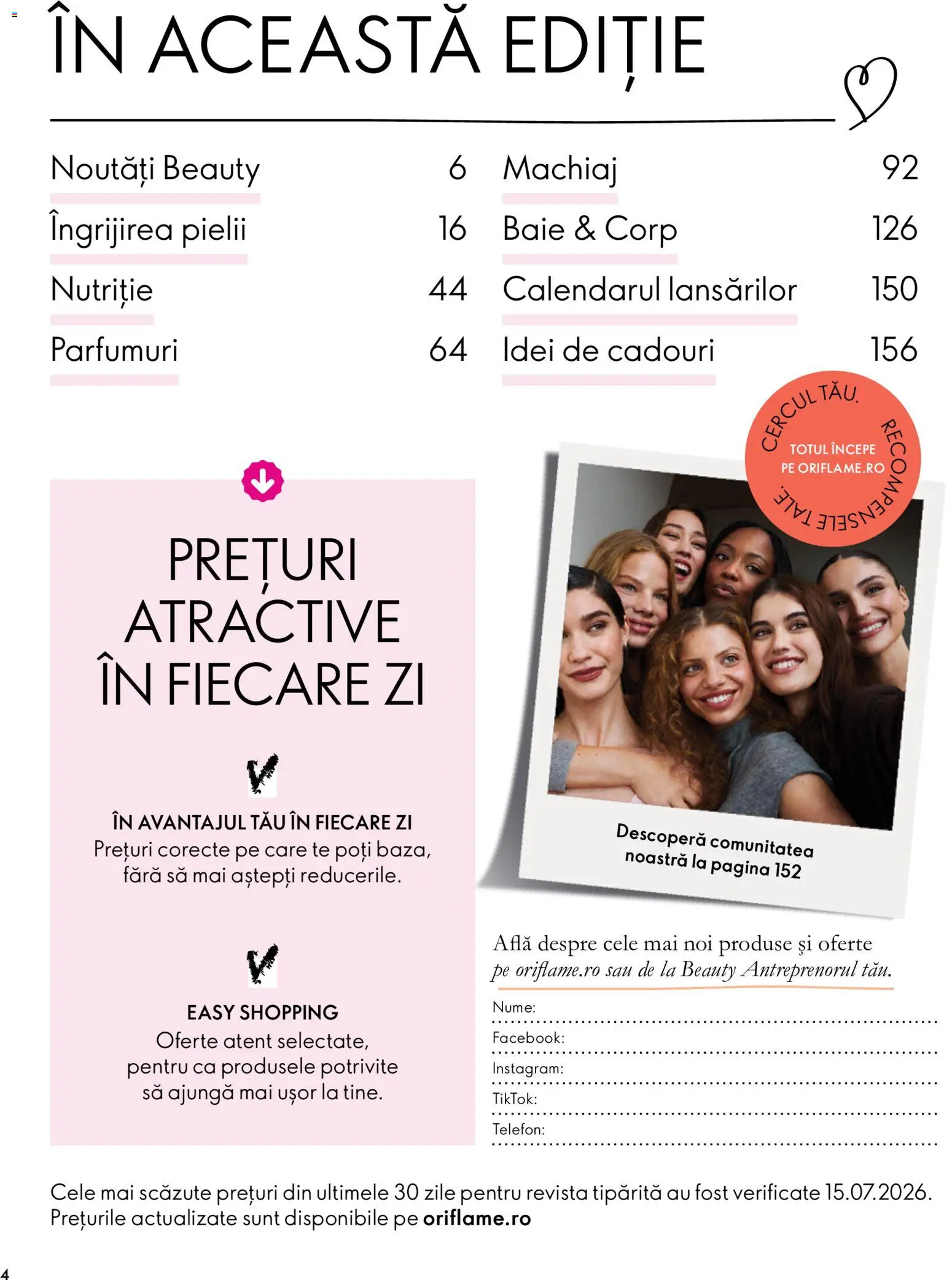 Previzualizarea de cataloage: Oriflame Oriflame Catalog 14 2026 valabil de la 30.09.2026
