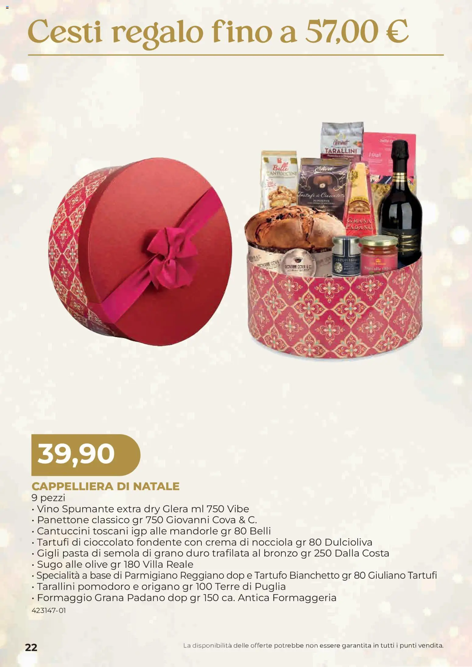 Anteprima dell'opuscolo Sogegross volantino Strenne dal negozio Sogegross valido da 27/10/2026 - Pasta, Crema, Vino, Panettone, Tartufo, Mandorle, Parmigiano, Specialità