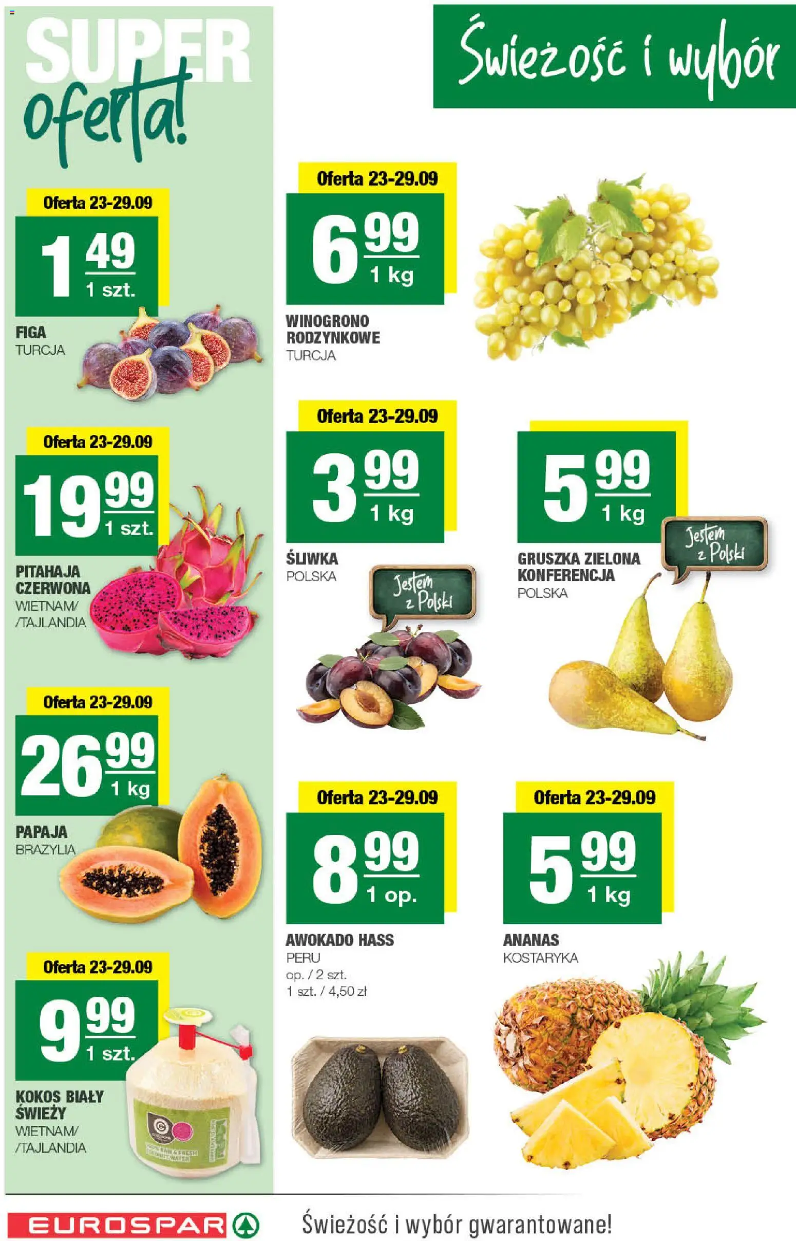 Pogląd gazetki "Spar gazetka - Eurospar" ze sklepu Spar ważnej od 23.09.2026