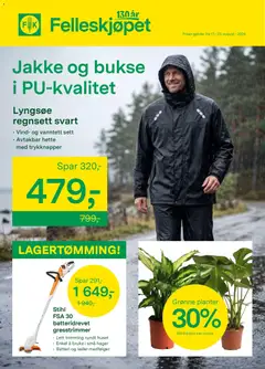 Forhåndsvis Felleskjøpet kundeavis fra butikk Felleskjøpet gyldig fra 17/08/2026