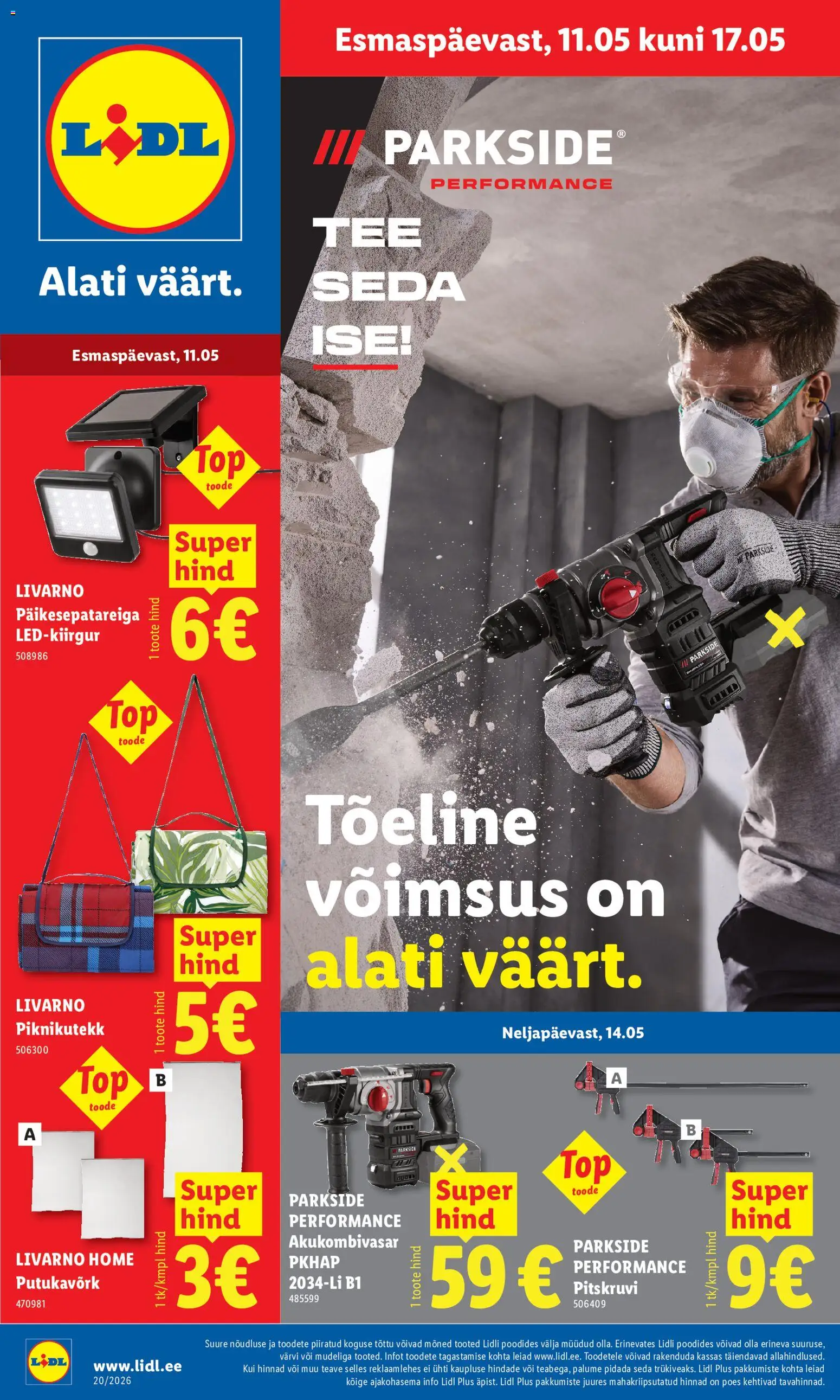 Lidl kliendilehe eelvaade alates 11.05.2026