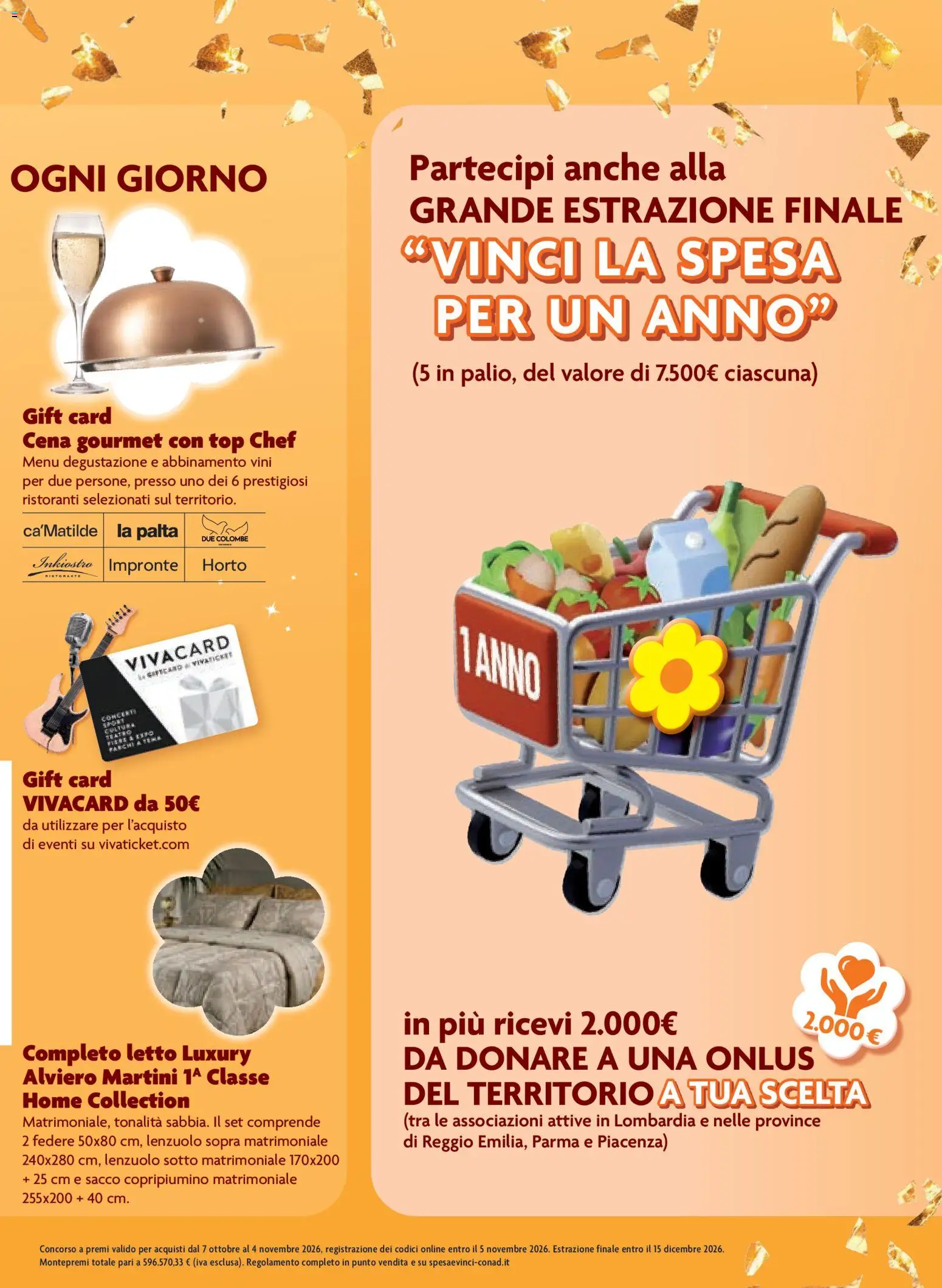 Anteprima dell'opuscolo Conad volantino Margherita Lombardia dal negozio Conad valido da 07/10/2026 - Top, Letto, Martini, Copripiumino