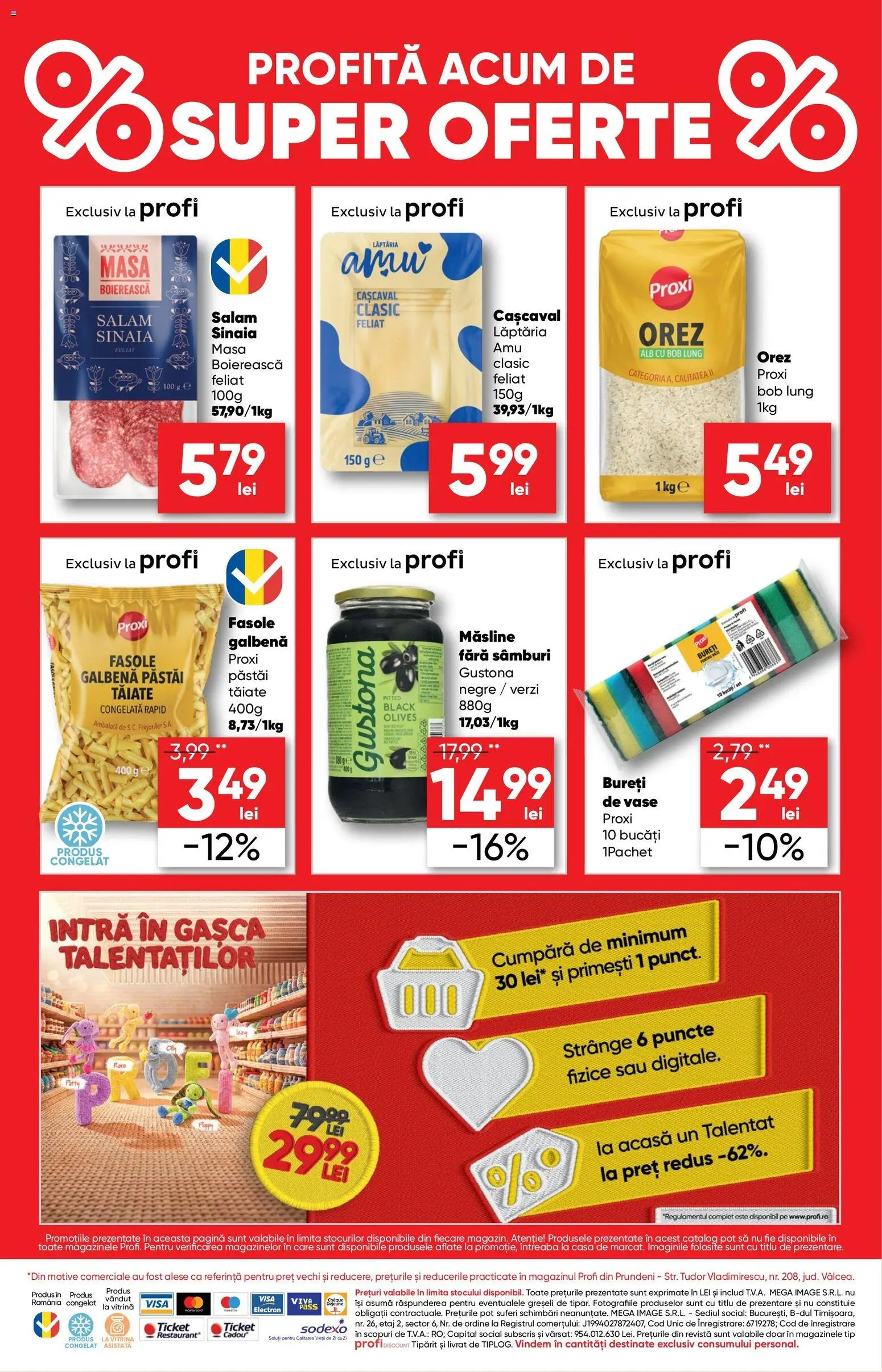 Previzualizarea de cataloage: Profi Profi Catalog Discount valabil de la 29.10.2026 - Black, Orez, Cașcaval, Salam, Tip, Măsline, Vase, Vitrină