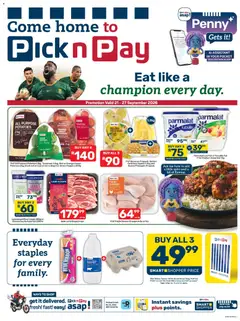 Preview of Pick n Pay flyer valid from 21/09/2026