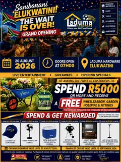 Preview of Laduma Hardware flyer valid from 20/08/2026